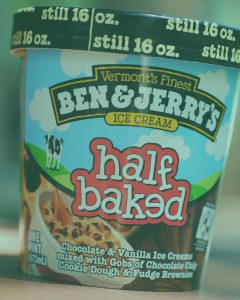 Half Baked Ben & Jerrys ice cream