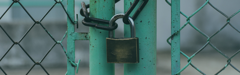 Lock on fence