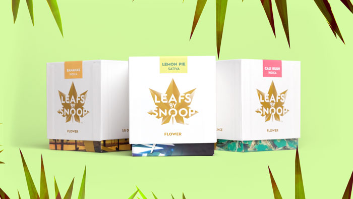 Leafs by Snoop cannabis leaf logo on packaging