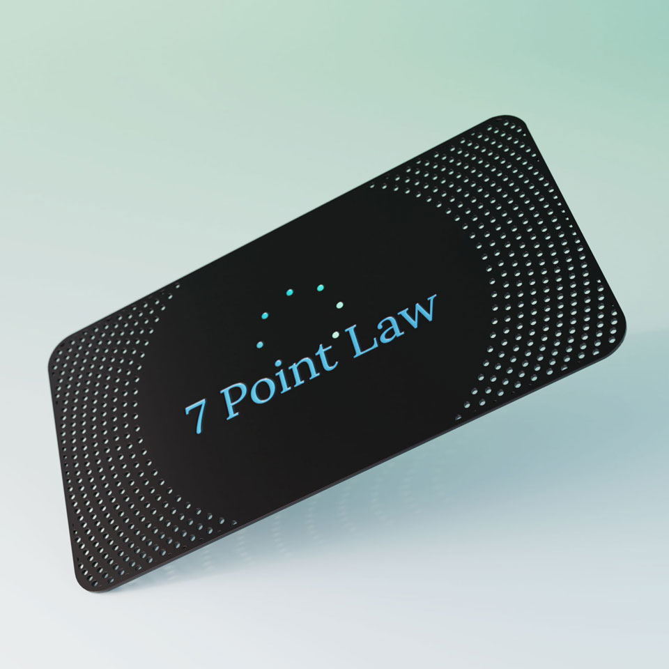 7 Point Law business card