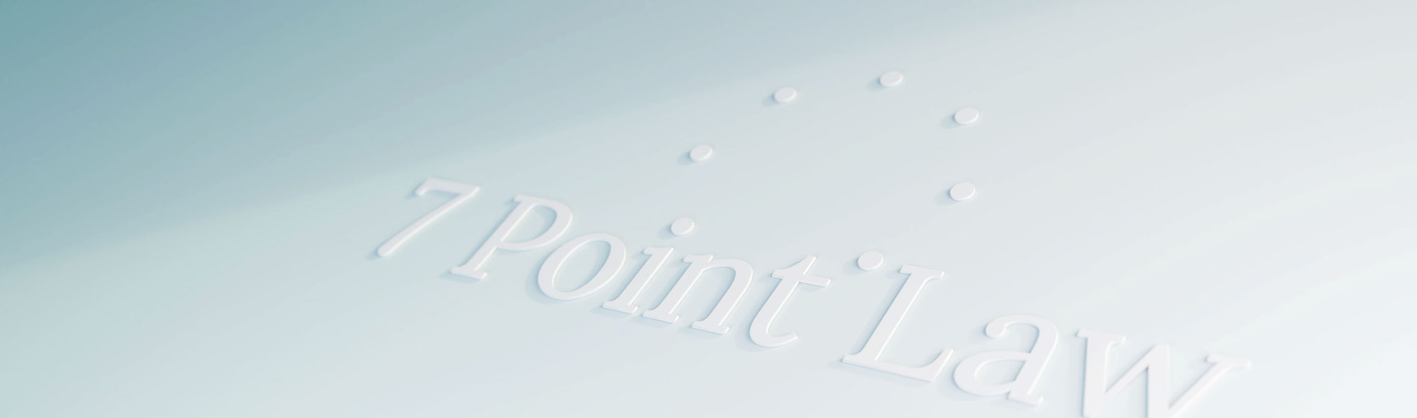 7 Point Law logo design in 3D