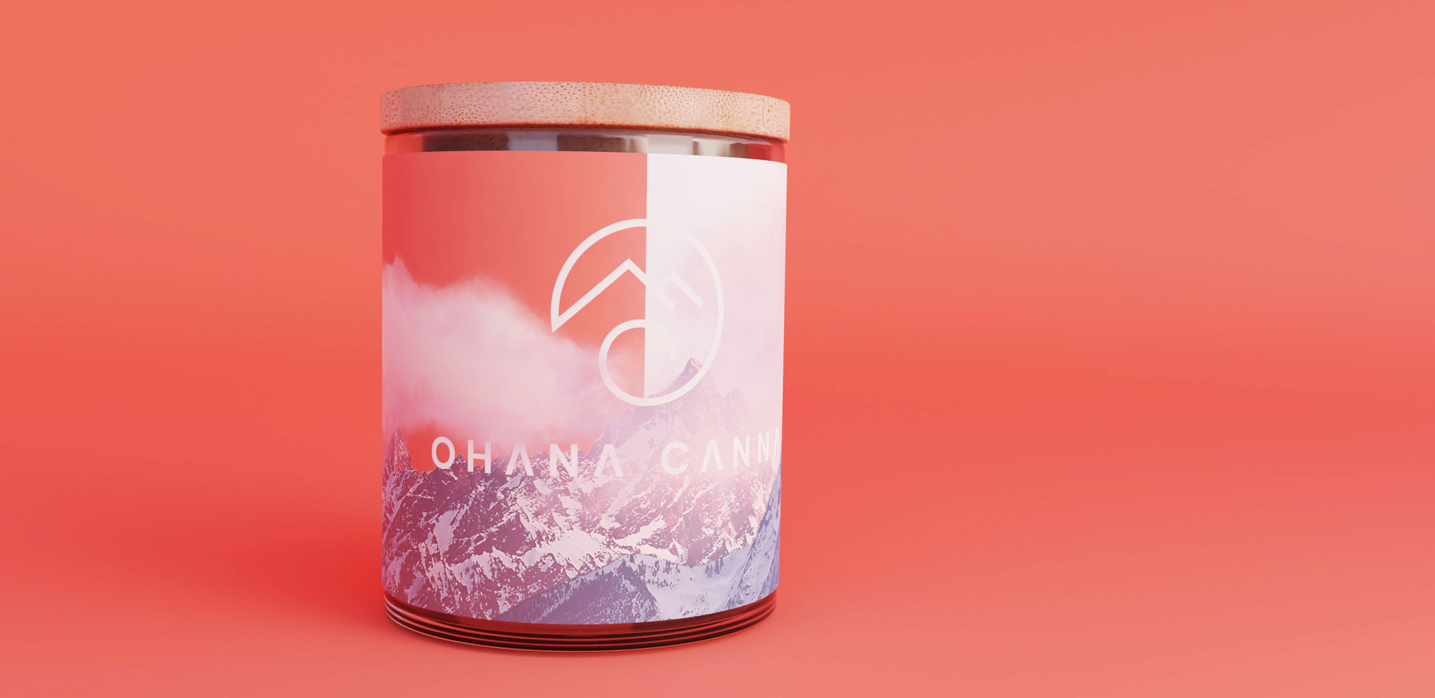 Ohana Canna label design front view