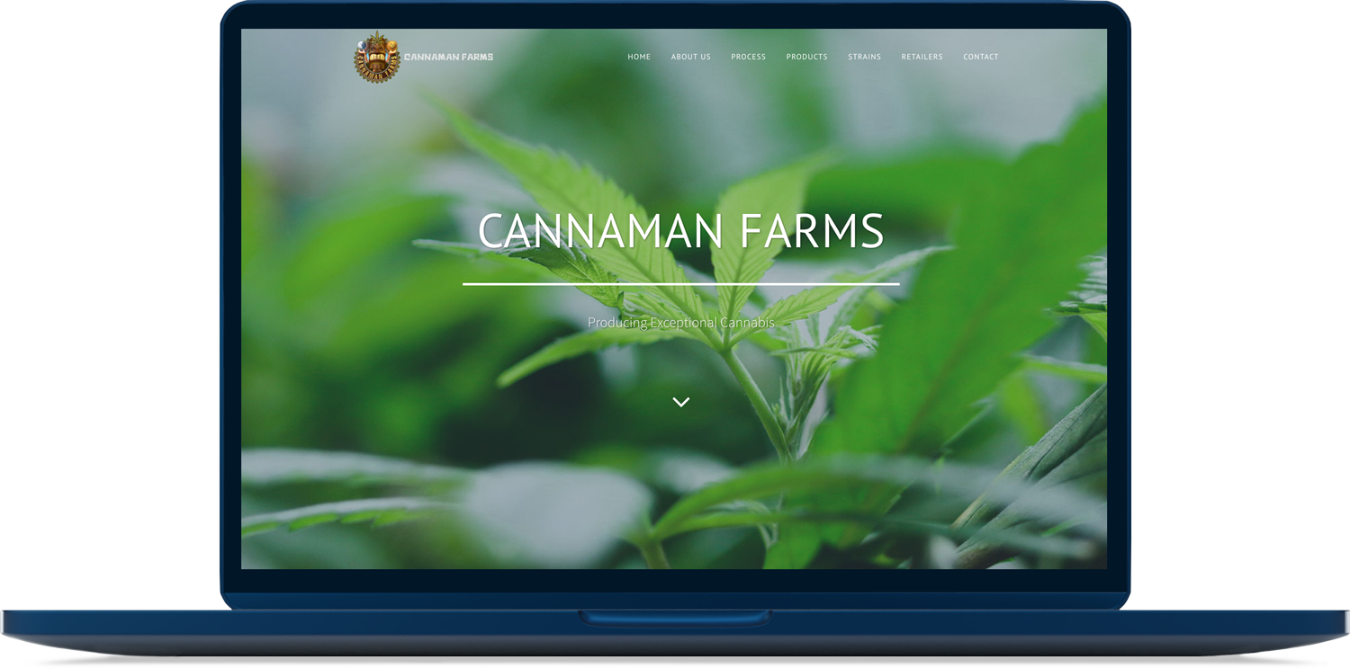 Cannabis farm website design