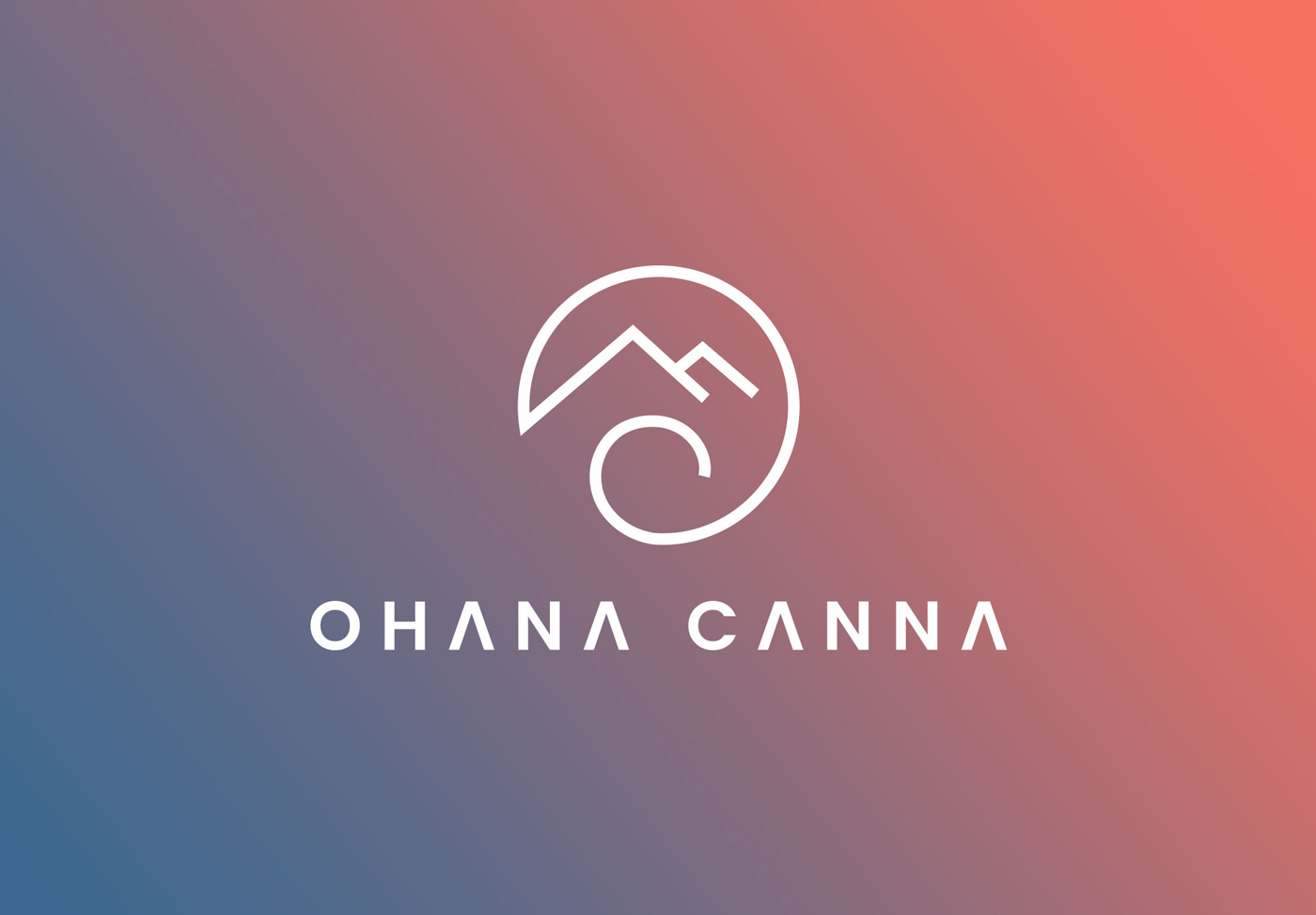 Cannabis farm branding and logo design for Ohana Canna