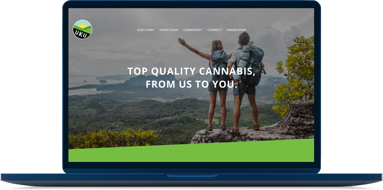 Uku cannabis website design