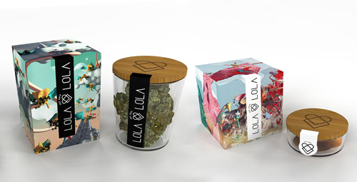 Examples of Lola & Lola Cannabis Brand Design