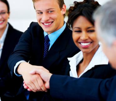 Handshake at Business Meeting